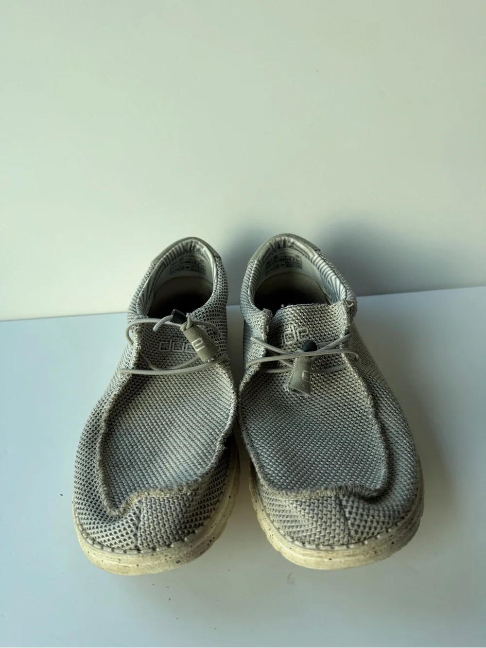 Hey Dude Men's Wally Sox Shoes in Ash Men's US 11 EU 44 Casual Beach Preppy